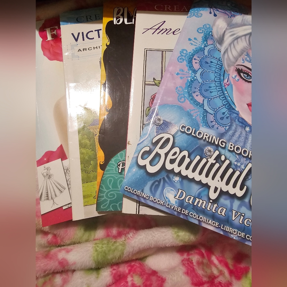 Adult Coloring Books (Lot of 5)